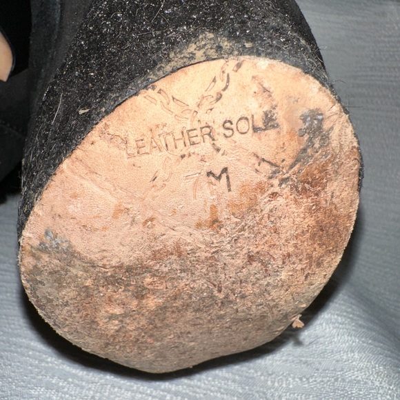 L.A.M.B. Pier suede booties with rabbit fur cuff used - Picture 7 of 8